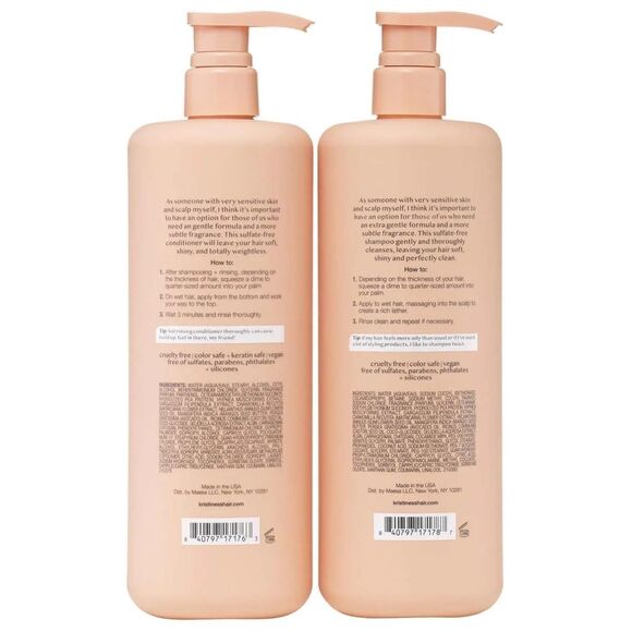 Kristin Ess Extra Gentle Shampoo and Conditioner, 28 fl oz, 2-pack - Picture 2 of 3